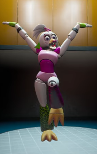 FNAF: Security Breach - Glamrock Chica Posing Meme Blank Meme Template