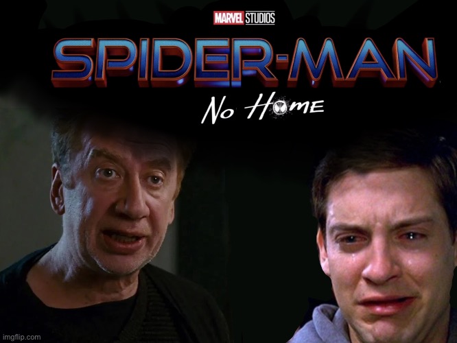 Forget No Way Home, Now it’s No Home! | image tagged in spiderman,tobey maguire | made w/ Imgflip meme maker