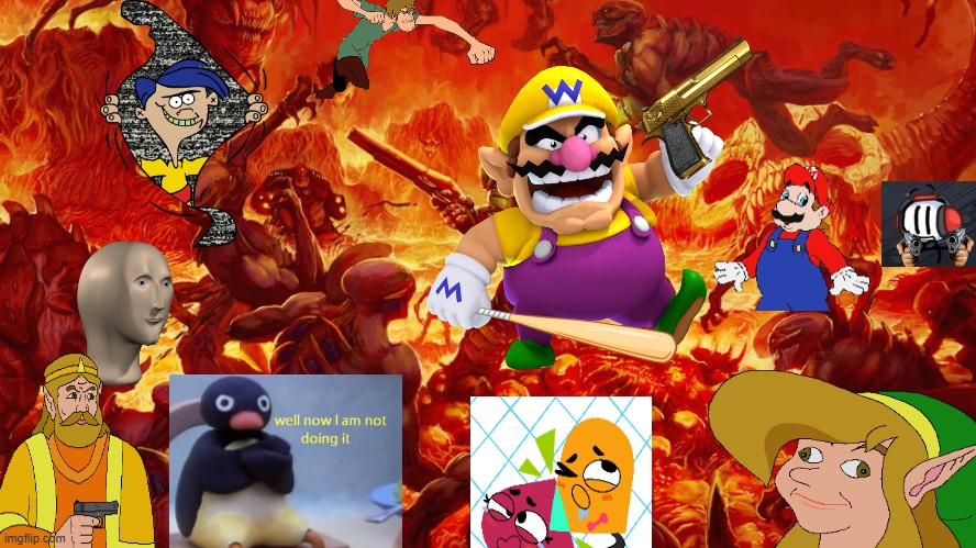 wario dies from the memes while he trys to fight them all.mp3 | image tagged in wario,wario dies,meme,memes | made w/ Imgflip meme maker