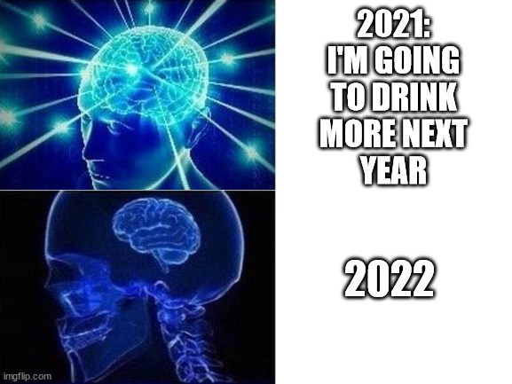 2021:
I'M GOING
TO DRINK
MORE NEXT
YEAR 2022 | made w/ Imgflip meme maker
