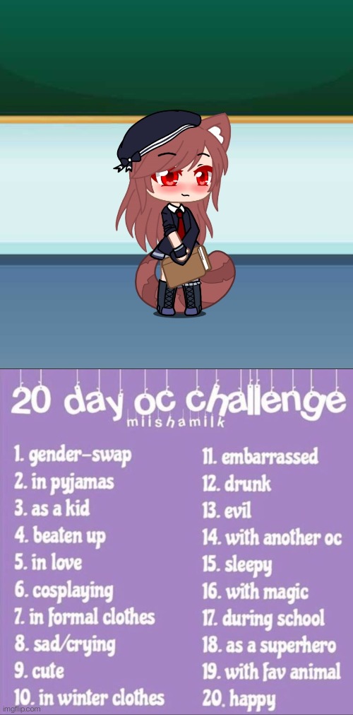 Holongi in highschool | image tagged in 20 day oc challenge,high school | made w/ Imgflip meme maker