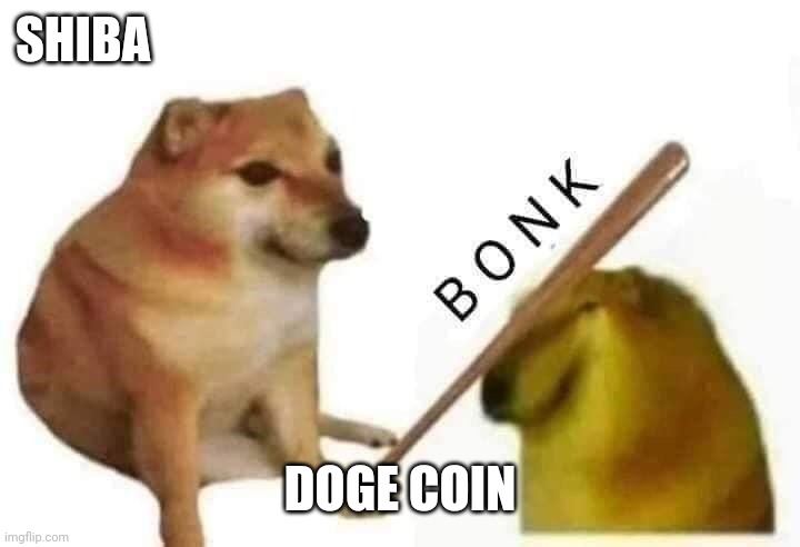 Doge bonk | SHIBA DOGE COIN | image tagged in doge bonk | made w/ Imgflip meme maker