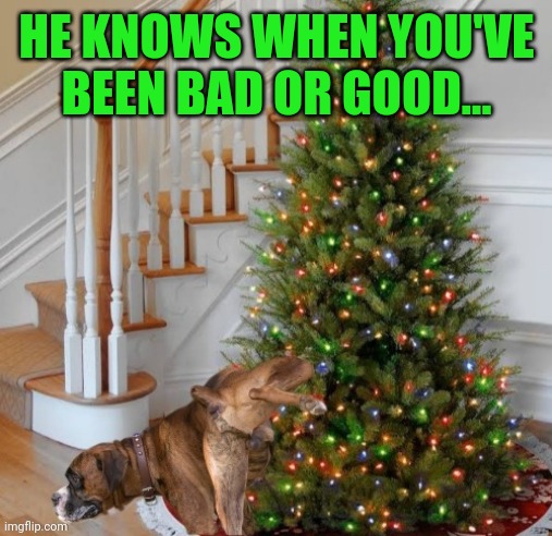 HE KNOWS WHEN YOU'VE BEEN BAD OR GOOD... | made w/ Imgflip meme maker