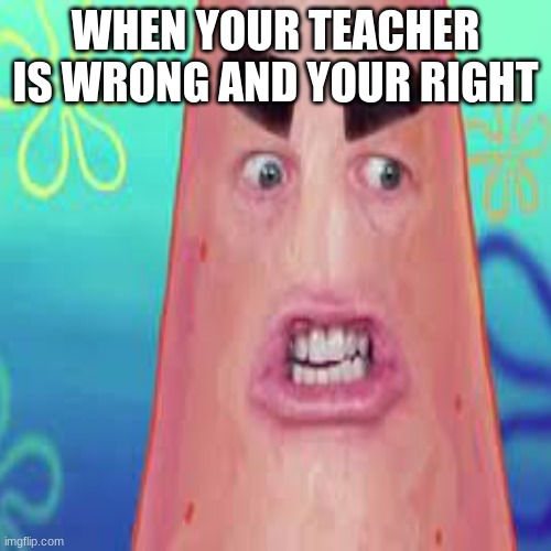 just swag | WHEN YOUR TEACHER IS WRONG AND YOUR RIGHT | image tagged in school,humor | made w/ Imgflip meme maker