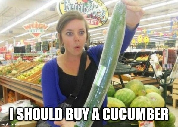 The adult toy store is closed | I SHOULD BUY A CUCUMBER | image tagged in the adult toy store is closed | made w/ Imgflip meme maker