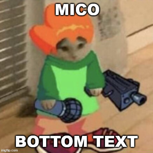 mico | MICO; BOTTOM TEXT | image tagged in mico | made w/ Imgflip meme maker