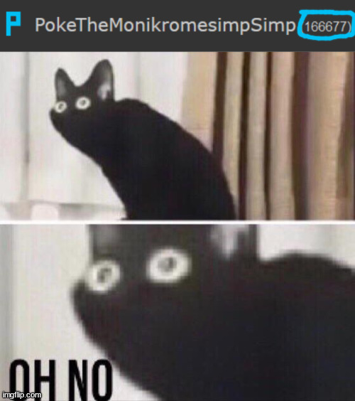 666 | image tagged in oh no cat | made w/ Imgflip meme maker