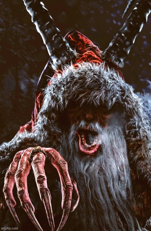 The creepy creature from Krampus (2015 film) | image tagged in krampus,christmas,horror movie | made w/ Imgflip meme maker