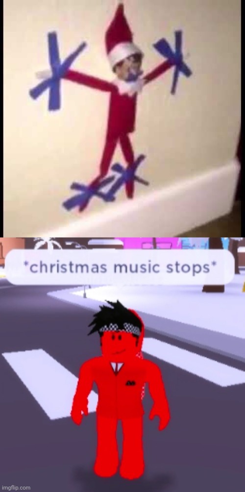 image tagged in christmas music stops | made w/ Imgflip meme maker