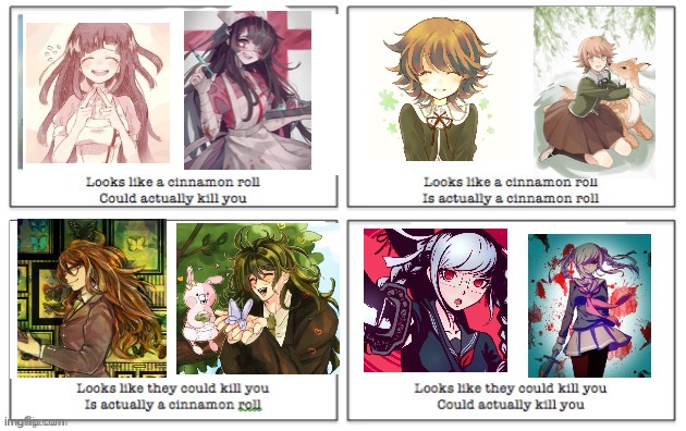 Cinnamon roll/ kill you | image tagged in cinnamon roll/ kill you | made w/ Imgflip meme maker