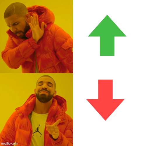 when someone beg for vote up | image tagged in memes,drake hotline bling | made w/ Imgflip meme maker