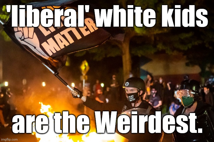 democrats being democrats | 'liberal' white kids are the Weirdest. | image tagged in democrats being democrats | made w/ Imgflip meme maker