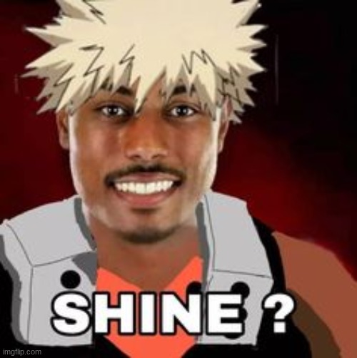 Shine? | image tagged in shine | made w/ Imgflip meme maker