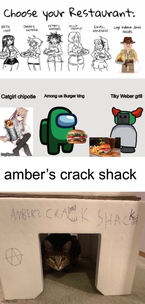 amber’s crack shack | made w/ Imgflip meme maker