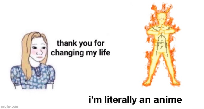thank you for changing my life | n anime | image tagged in thank you for changing my life | made w/ Imgflip meme maker