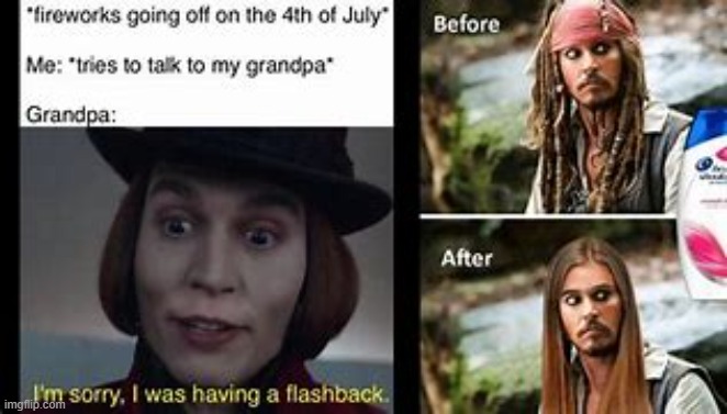 dis funny | image tagged in charlie and the chocolate factory,pirates of the carribean | made w/ Imgflip meme maker
