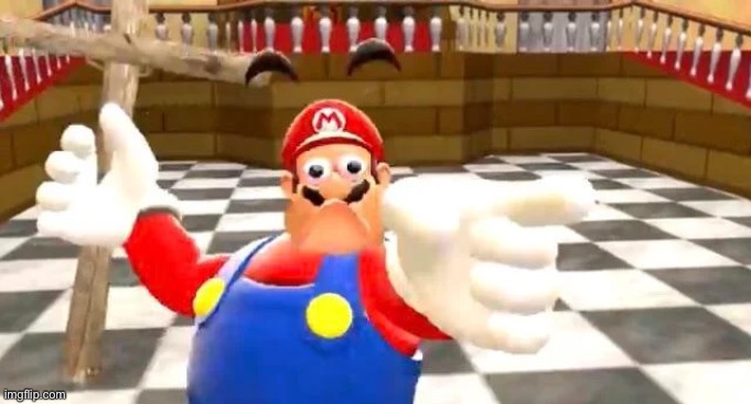 Mario with cross | image tagged in mario with cross | made w/ Imgflip meme maker