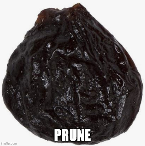 Prune | PRUNE | image tagged in prune | made w/ Imgflip meme maker