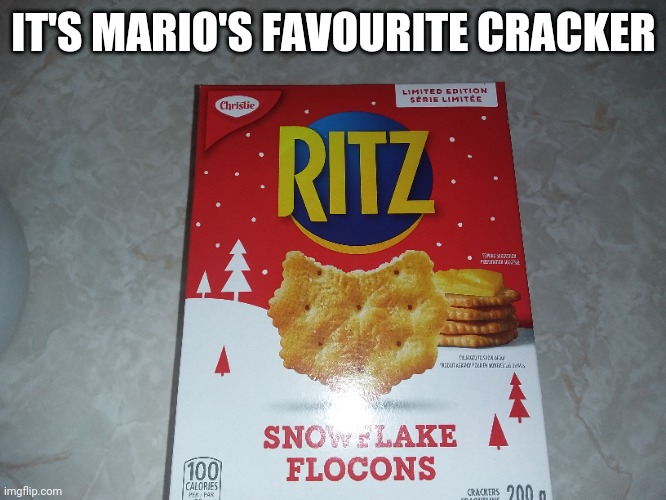 IT'S MARIO'S FAVOURITE CRACKER | made w/ Imgflip meme maker