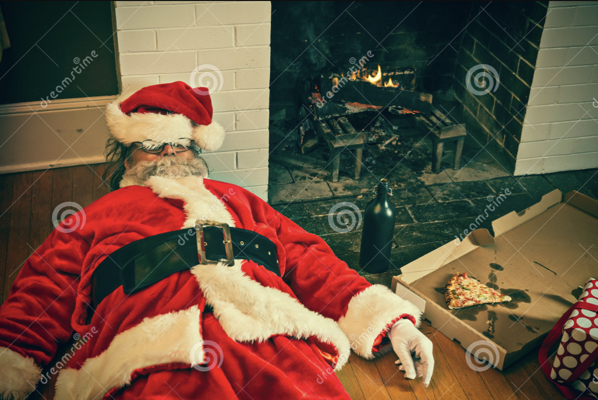 Tired Santa Blank Meme Template