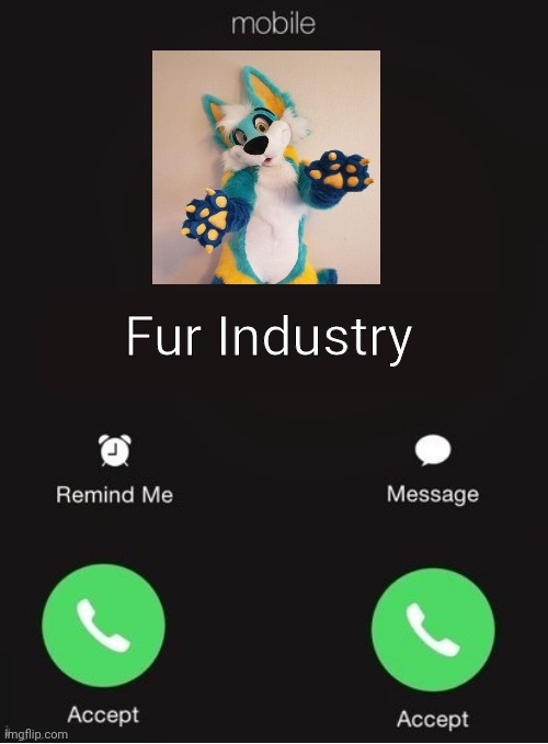 :D | Fur Industry | image tagged in balls industry blank by ace | made w/ Imgflip meme maker