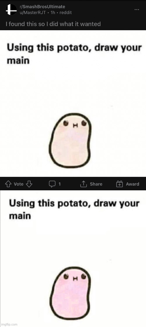 Darker shade of pink + fill tool (Kirby) | made w/ Imgflip meme maker