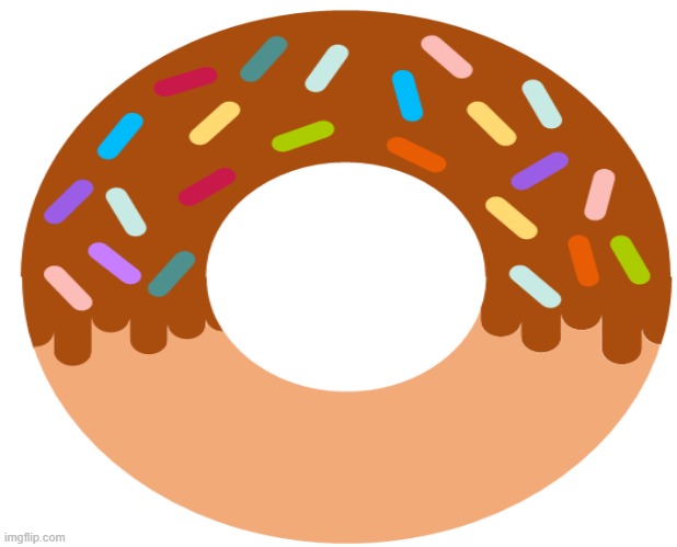 Illustrated Donut (Basic) | image tagged in donut,animation,konark gautam,sweet,sugar,sprinkles | made w/ Imgflip meme maker