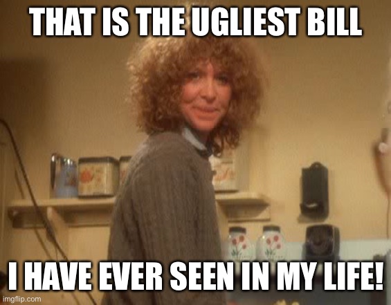 THAT IS THE UGLIEST BILL I HAVE EVER SEEN IN MY LIFE! | made w/ Imgflip meme maker