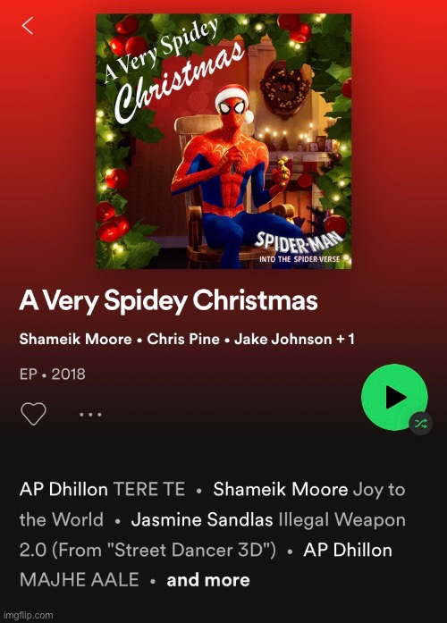 Should these be the soundtrack to this Christmas? | image tagged in spiderman,christmas,music | made w/ Imgflip meme maker