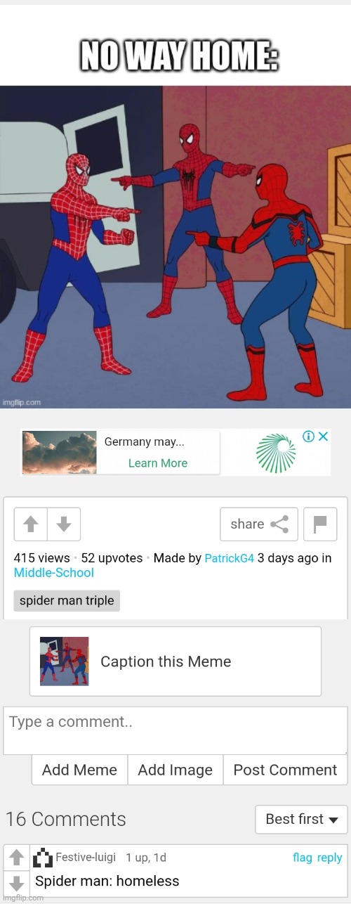 Title for spider man 4 | made w/ Imgflip meme maker