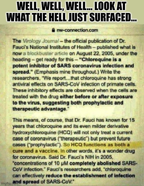 Put Fauci On Trial For Murder... | WELL, WELL, WELL... LOOK AT WHAT THE HELL JUST SURFACED... | image tagged in dr fauci,quack,snake,oil,salesman,murderer | made w/ Imgflip meme maker
