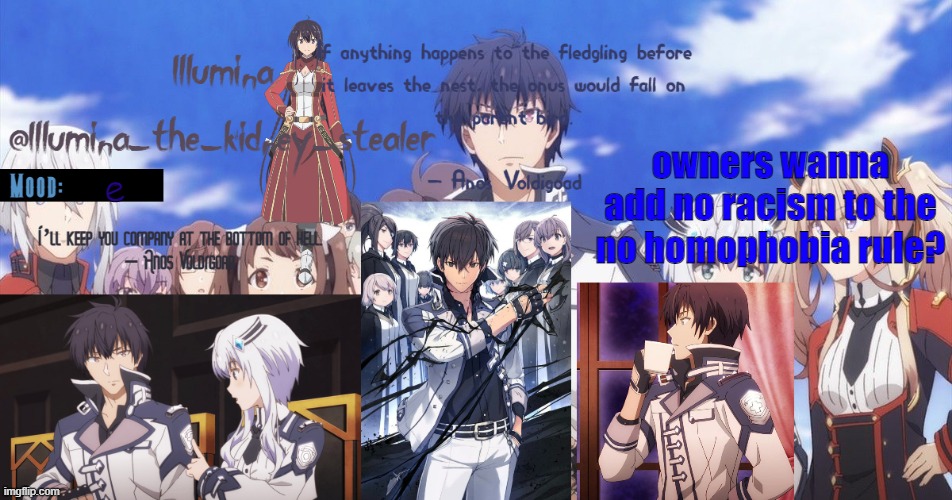 ㅤ | owners wanna add no racism to the no homophobia rule? e | made w/ Imgflip meme maker