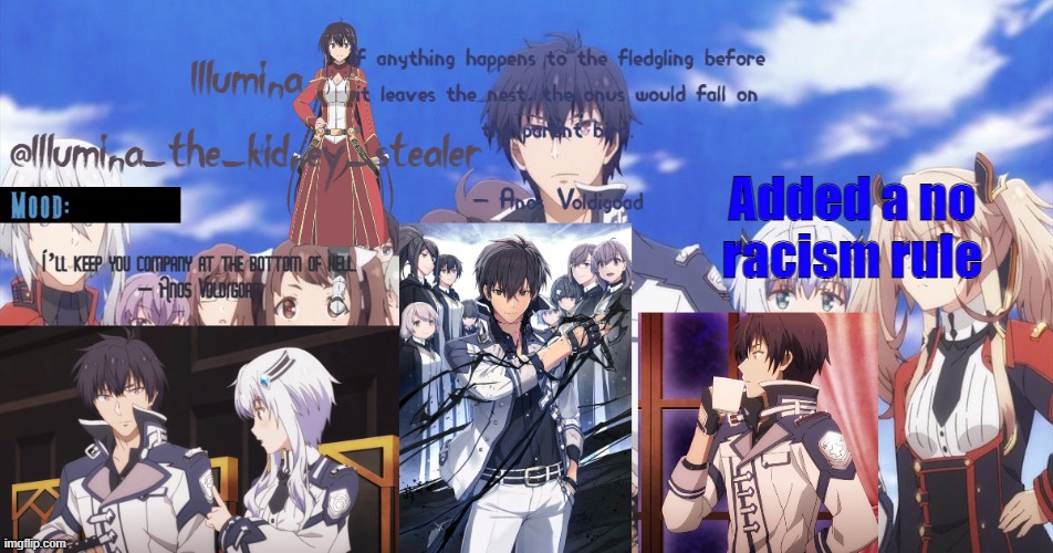 ㅤ | Added a no racism rule | made w/ Imgflip meme maker