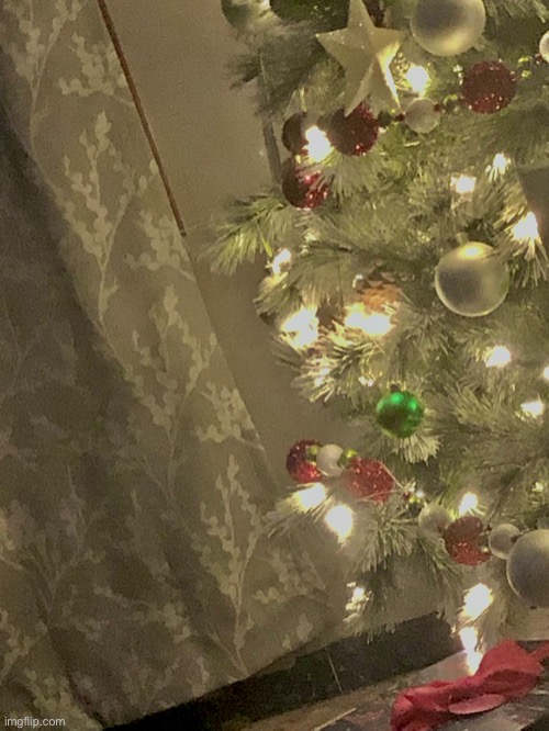 a pretty picture of my christmas tree lol | made w/ Imgflip meme maker