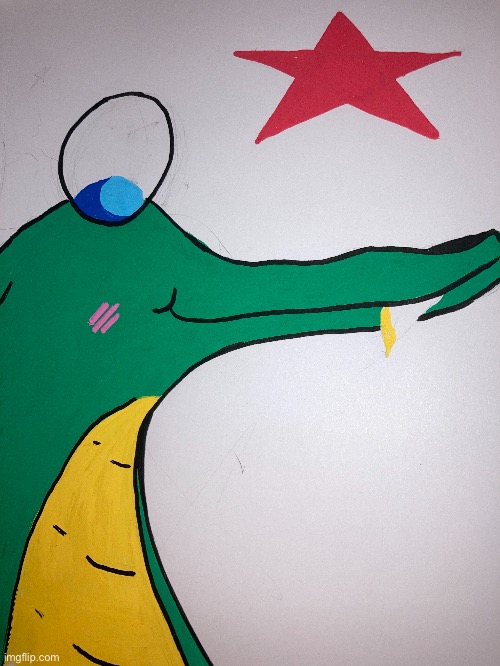 Croc | image tagged in art,crocodile | made w/ Imgflip meme maker