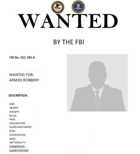 High Quality The_Imgflip_FBI wanted poster Blank Meme Template