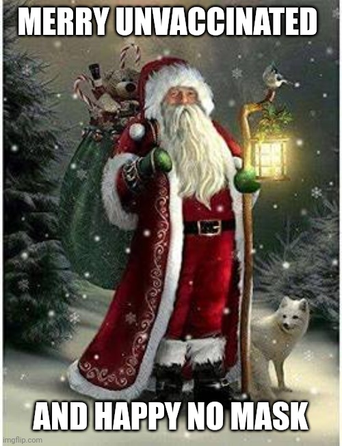 MERRY UNVACCINATED; AND HAPPY NO MASK | image tagged in funny memes | made w/ Imgflip meme maker