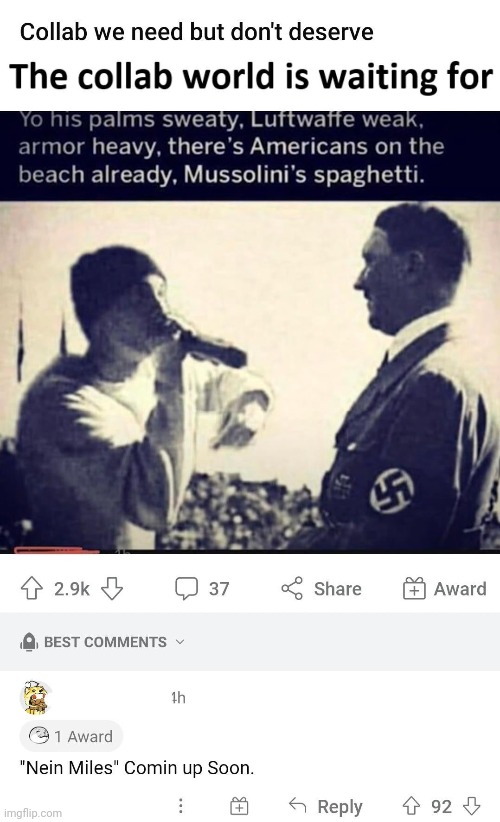 Nein miles | made w/ Imgflip meme maker