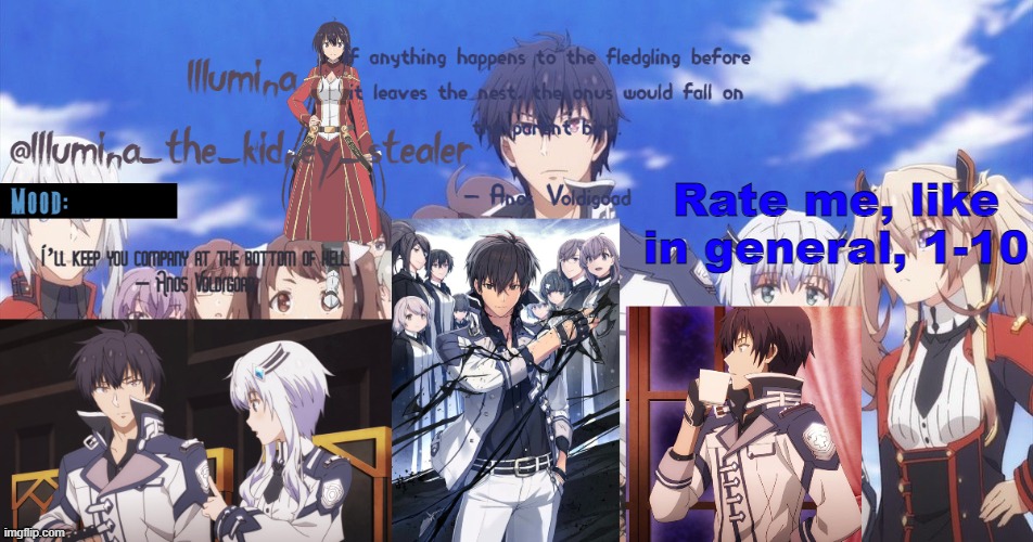 ㅤ | Rate me, like in general, 1-10 | made w/ Imgflip meme maker