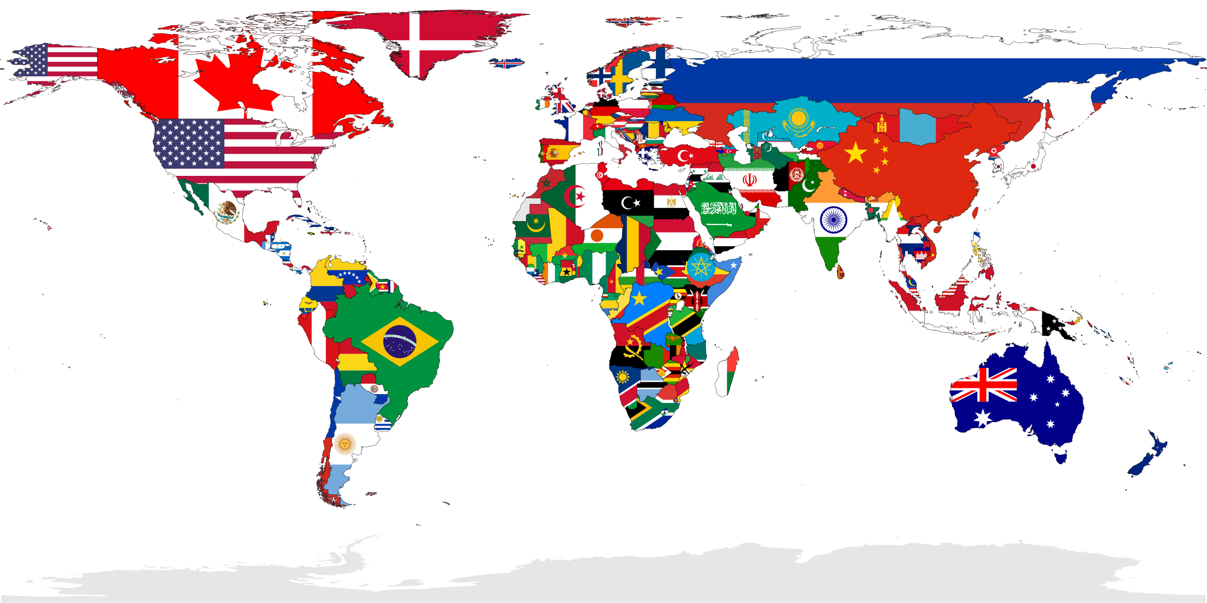 High Quality World Flag Map Blank Meme Template
