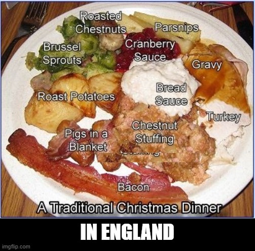 Where's the Figgy Pudding? | IN ENGLAND | image tagged in food | made w/ Imgflip meme maker