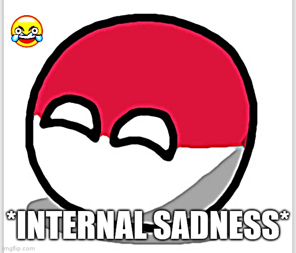 Polandball happy face  | *INTERNAL SADNESS* | image tagged in polandball happy face | made w/ Imgflip meme maker