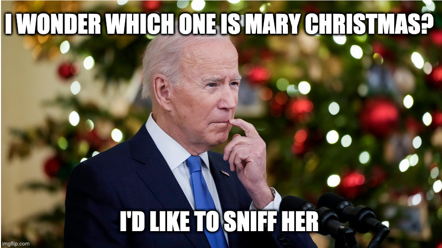Sniffy the Clown | I WONDER WHICH ONE IS MARY CHRISTMAS? I'D LIKE TO SNIFF HER | image tagged in slow joe,sniffy | made w/ Imgflip meme maker