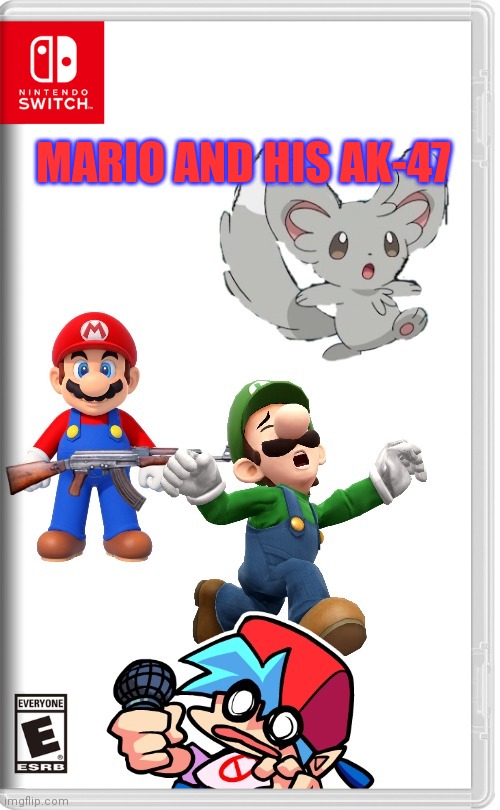 MARIO AND HIS AK-47 | made w/ Imgflip meme maker