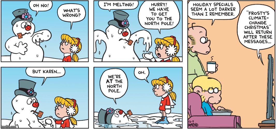 Frosty The Snowman | image tagged in frosty the snowman,frosty,comics/cartoons,comics,comic,melting | made w/ Imgflip meme maker