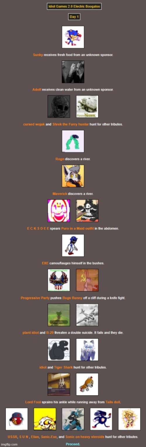E C K S D E E has eliminated Puro. | image tagged in the idiot games 2 | made w/ Imgflip meme maker