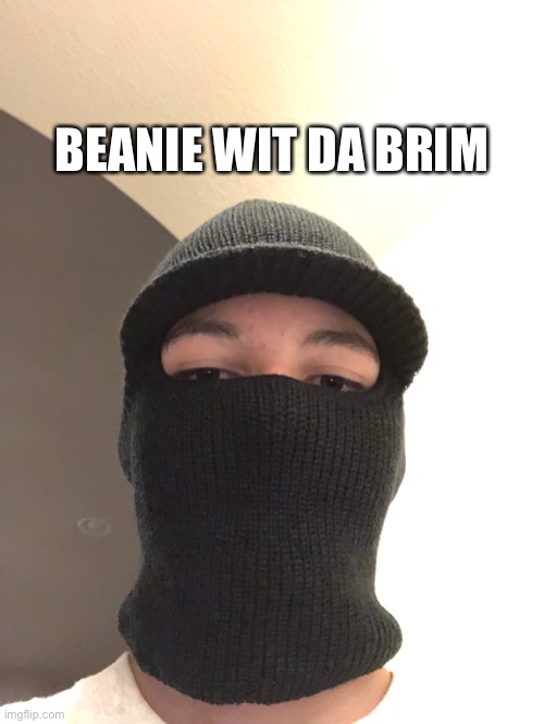 It’s no longer Yankee with no brim | BEANIE WIT DA BRIM | image tagged in funny,fun | made w/ Imgflip meme maker