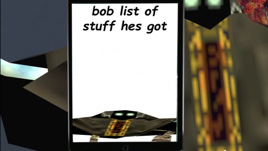 Bob's list of stuff Blank Meme Template