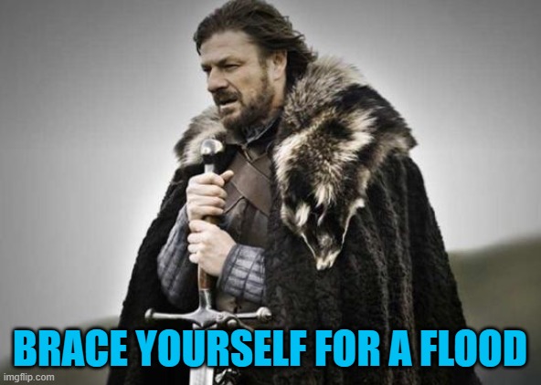 Prepare Yourself | BRACE YOURSELF FOR A FLOOD | image tagged in prepare yourself | made w/ Imgflip meme maker