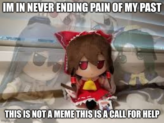 I am in constant suffering | IM IN NEVER ENDING PAIN OF MY PAST; THIS IS NOT A MEME THIS IS A CALL FOR HELP | image tagged in ghosts,touhou | made w/ Imgflip meme maker